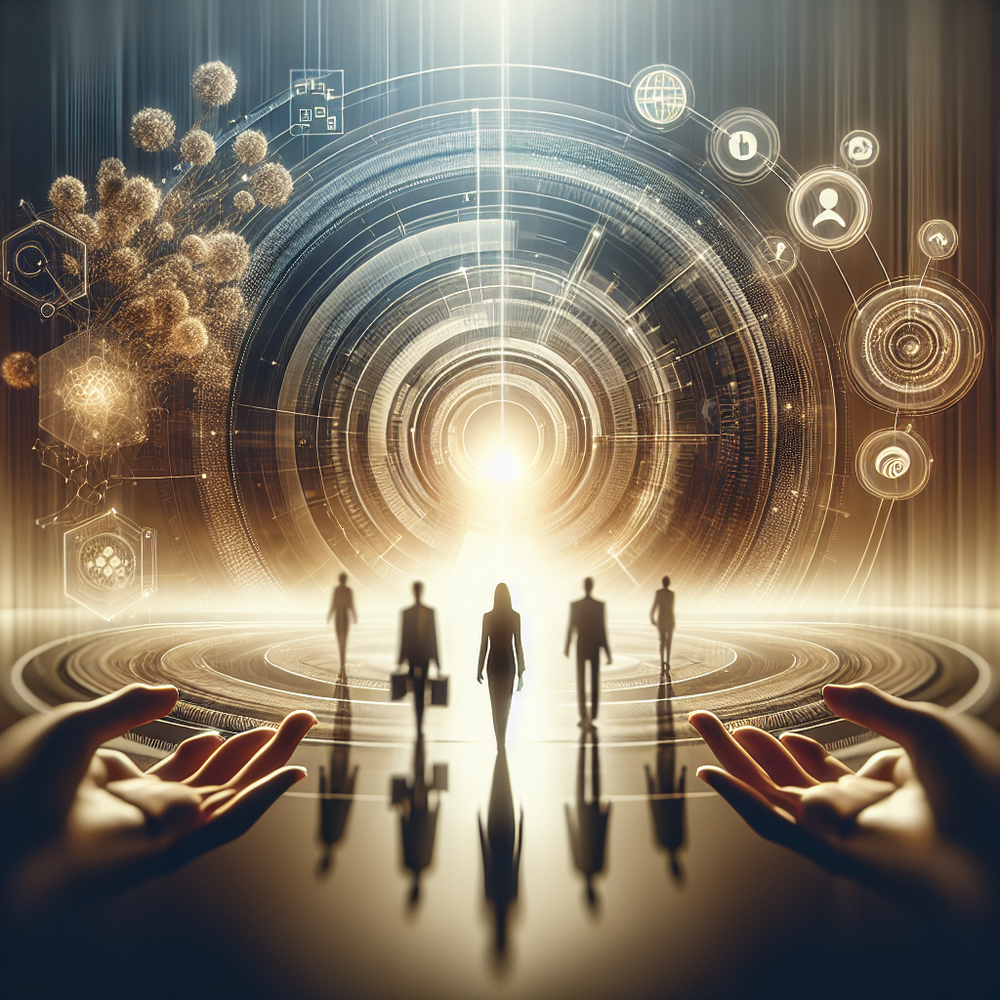 Fondos abstratos de luz suave, simbolizando evolução digital em marketing e dados.