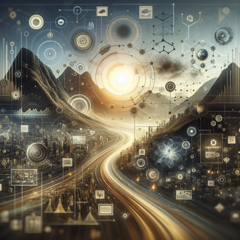 Ambiente digital sofisticado representando inovação em marketing com privacidade.