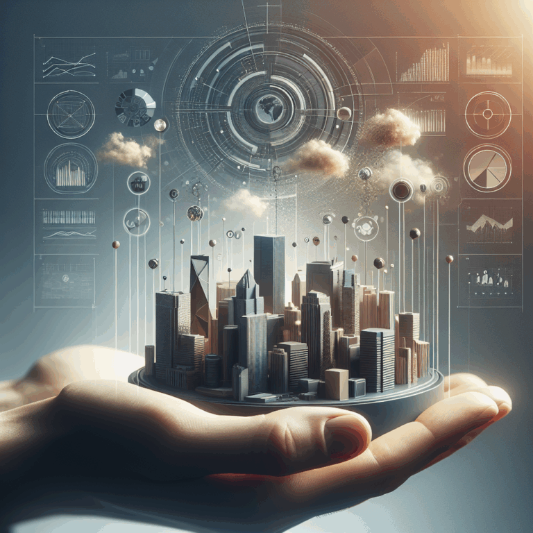 Sala escura com luz suave destacando painéis digitais e arquitetura de dados conectados.