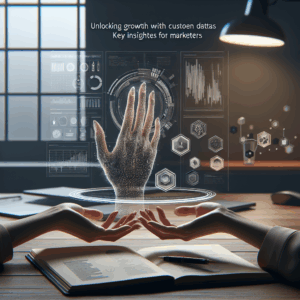 Hands interacting with digital holographic data displays in an office setting.