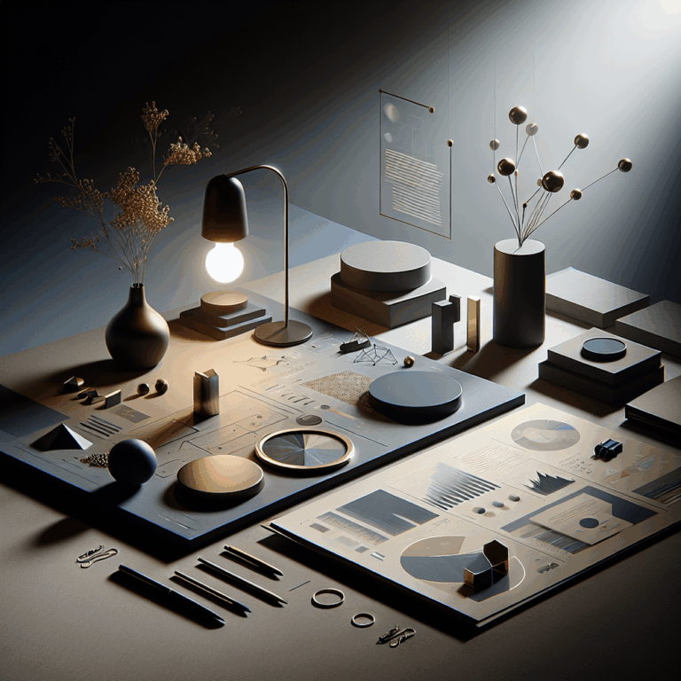 Ambiente digital sofisticado com telas minimalistas, luz suave e atmosfera de inovação