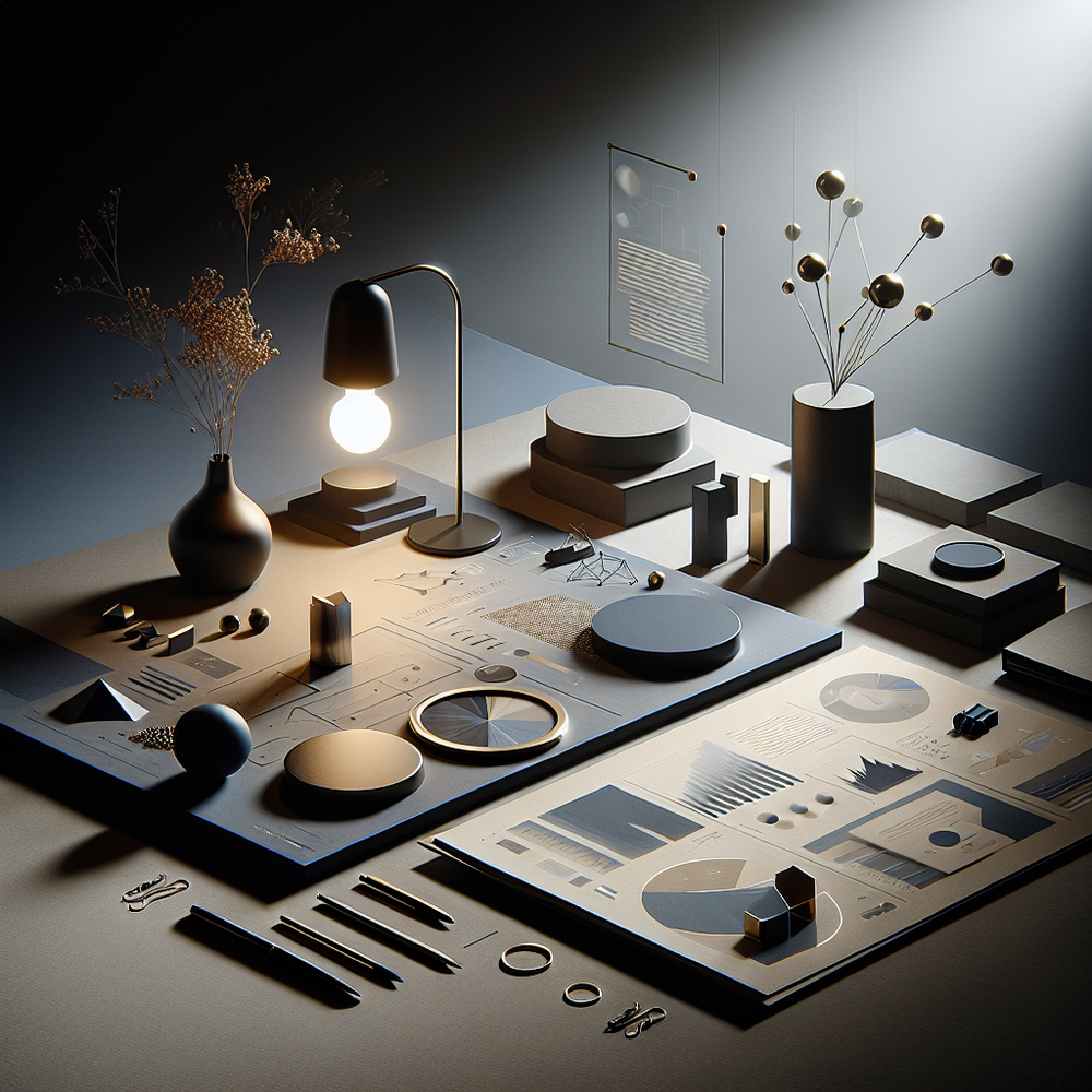 Ambiente digital sofisticado com telas minimalistas, luz suave e atmosfera de inovação