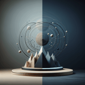 Ambiente minimalista com computadores e fluxos de dados iluminados, expressando inovação em martech