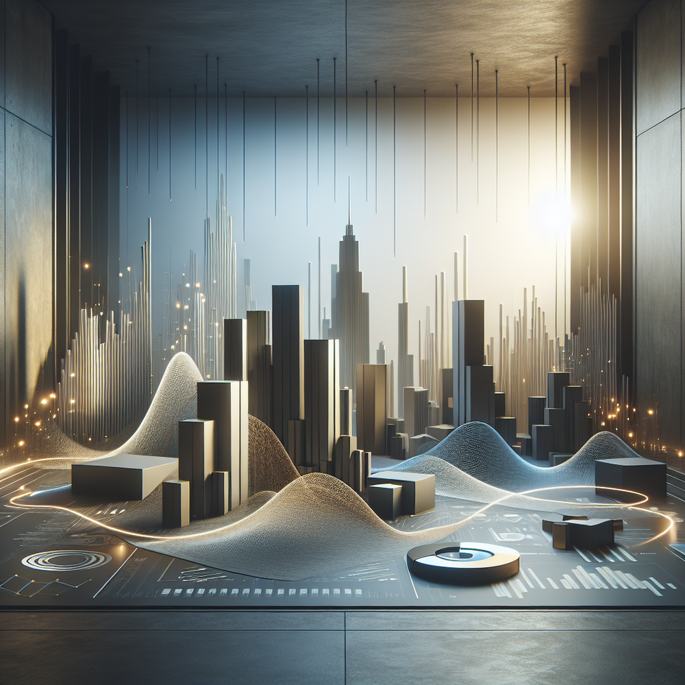 Painel digital abstrato representando fluxo de dados e evolução de marcas.