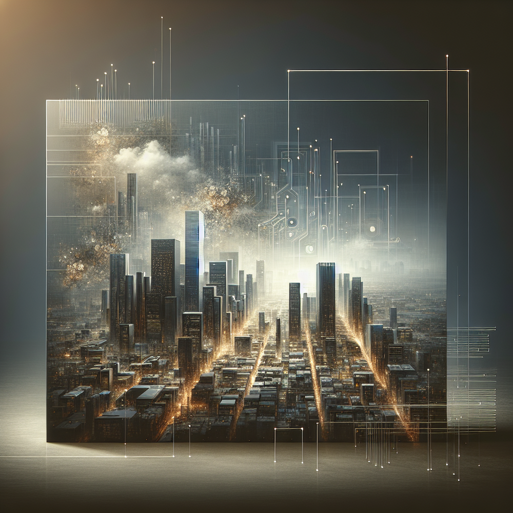 Ambiente com telas e gráficos minimalistas ilustrando integração omnichannel de dados.