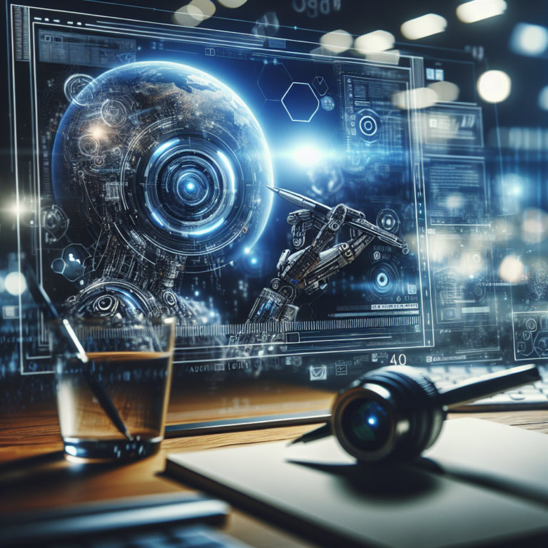 Estrutura geométrica abstrata simbolizando pilares de autoridade de marca em ambiente digital inovador