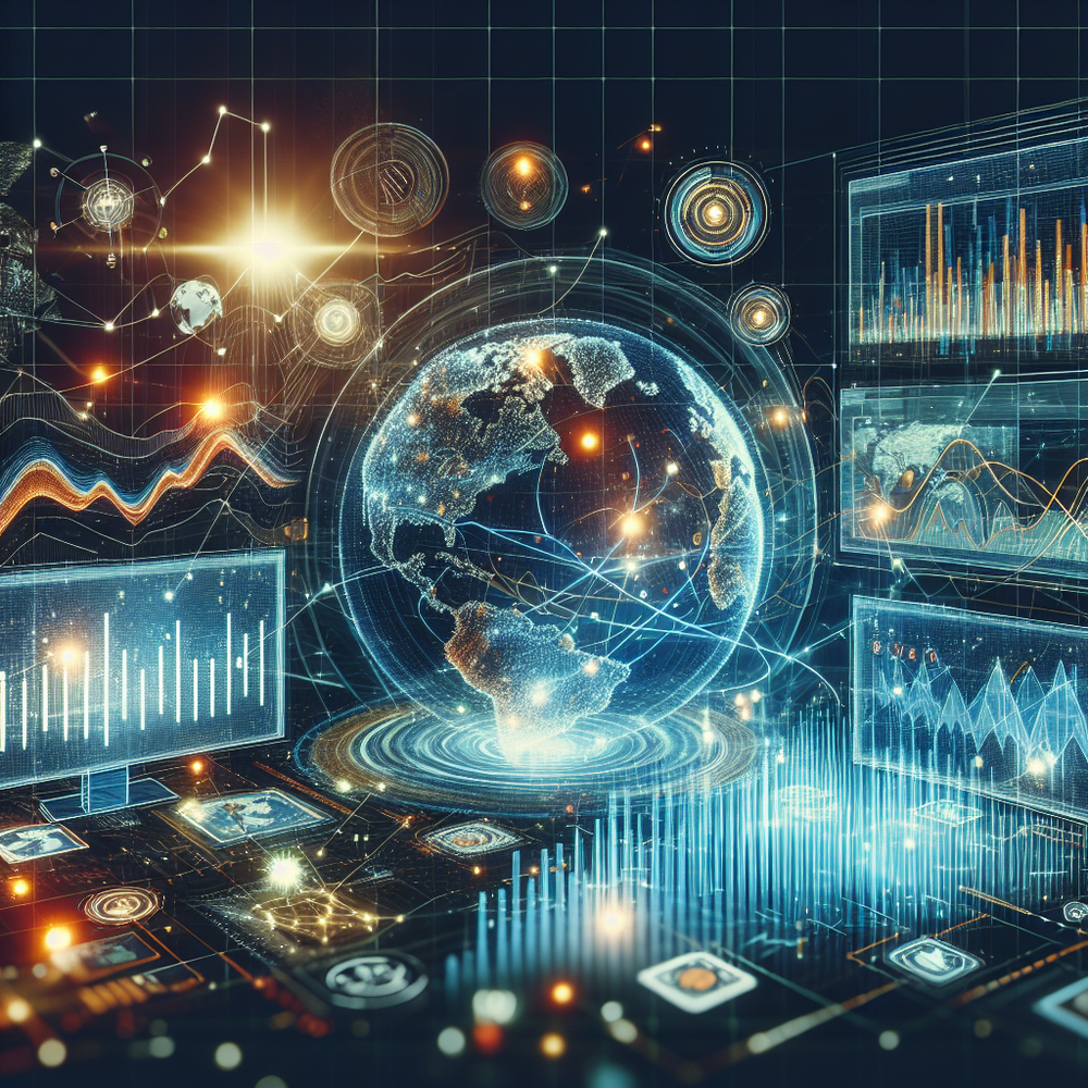 Graficos de dados evoluindo da pesquisa tradicional analogica para analise digital moderna com IA e big data.